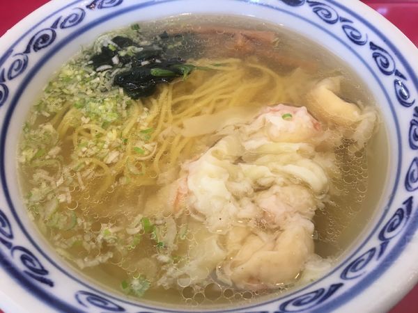 「海老ワンタンメン770円」@手打ラーメン 珍来 田中店の写真