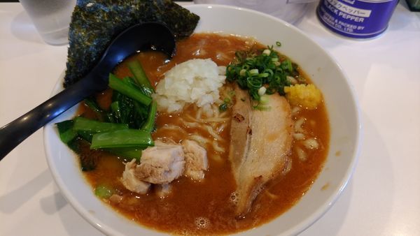 「濃厚海老そば+大盛り」@海老・特濃煮干そば まるはの写真