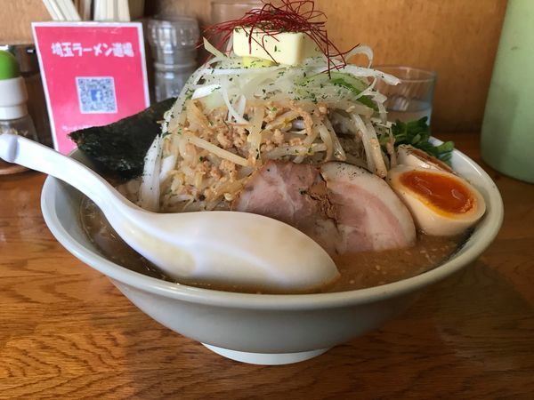 「【冬季限定】清湯味噌バターそば」@麺屋 鶏口の写真
