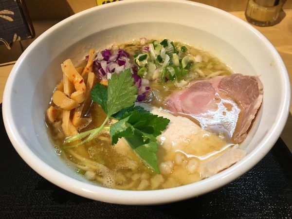 「鴨と自家製干しエノキのSOBA」@つけ麺 たけもとの写真