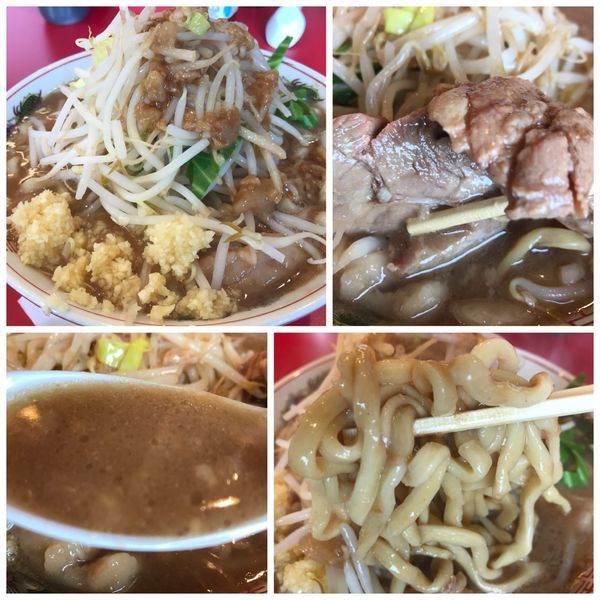 「ラーメン 豚２枚 760円 ニンニクアブラ」@ラーメン英二の写真
