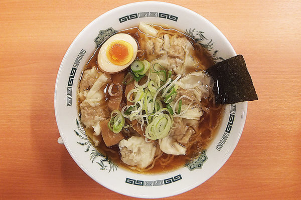 「ワンタン麵(大盛り)」@日高屋 せんげん台駅ビル店の写真