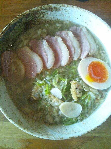 「塩ラーメン（極厚肩ロース）」@二郎系ラーメン 麺屋 春爛漫の写真