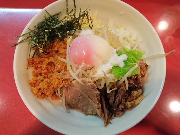 「明太子まぜそば」@麺屋しのはら 三日月食堂の写真