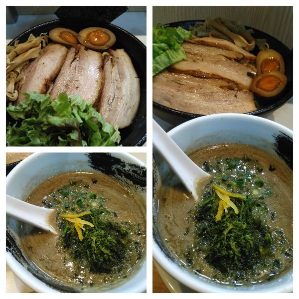 「【限定】三元豚のフワトロチャーシュー鶏白湯煮干のつけ麺大盛り」@麺屋 扇 SENの写真