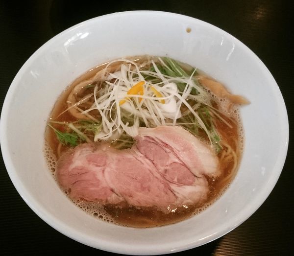 「【土曜限定】淡麗煮干拉麺(醤油) 780円」@拉麺 阿吽の写真