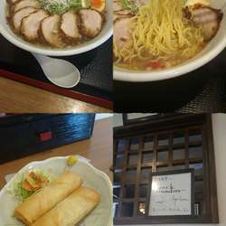 『塩らーめん+チャーシュー+春巻き』