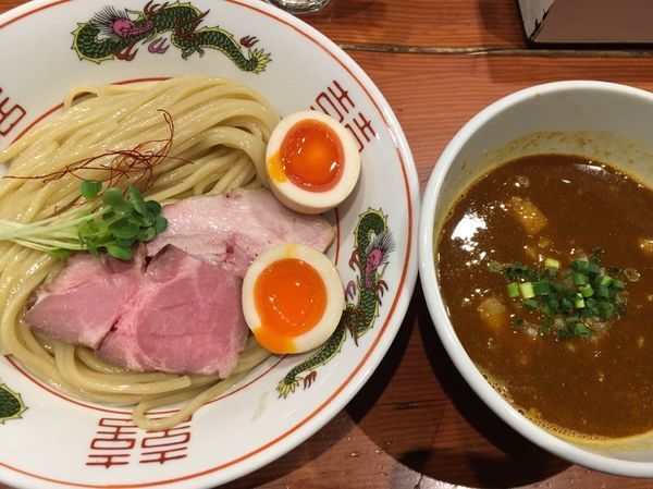 「【限定】カレーつけ麺、味玉」@麺処 ほん田の写真