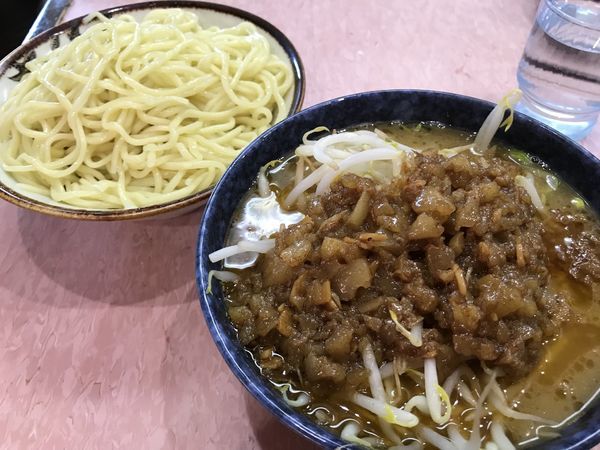 「もりそば 740円　麺カタメ＋ 背脂もやし 100円」@所沢大勝軒の写真