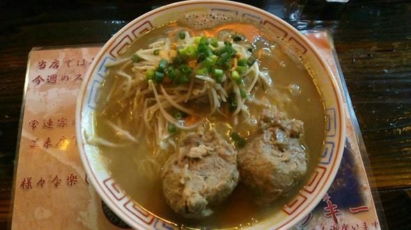 「今週のスペシャル、つみれソバ900円」@ラーメン246亭の写真