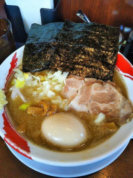 「魚介豚骨 贅沢らー麺 920円＋大盛無料」@豚骨つけ麺・らーめん 一番舎 日進チームの写真