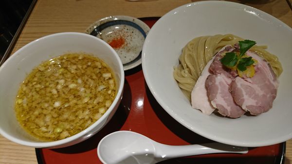 「鶏としそつけ麺(950円)」@中華そば 依々恋々の写真