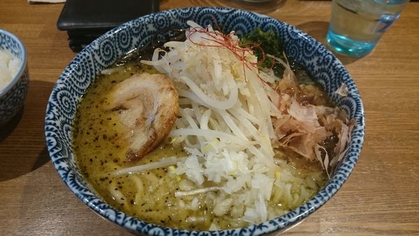 「青唐塩そば（800円）＋ライス（サービス）」@麺恋処 爆龍の写真