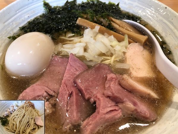 「特製煮干らぁ麺＋味付き替え玉」@麺屋 さくら井の写真