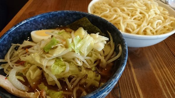 「あつ野菜+中盛り+ビール」@東池袋大勝軒 本店の写真