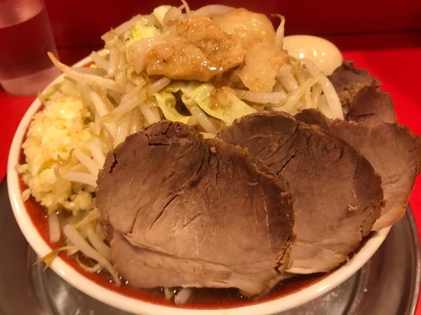 「小ラーメン 豚入り 味付玉子」@ラーメンタロー 五反田の陣の写真