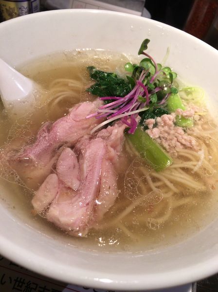 「塩生姜らー麺 ８００円 麺少なめ」@塩生姜らー麺専門店 MANNISHの写真