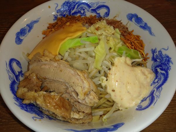 「まぜそば（温泉玉子なし）¥680」@ジャンクガレッジ 東大宮店の写真