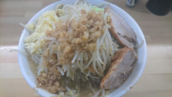「ラーメン、ニンニク、野菜」@俺の生きる道 白山店の写真