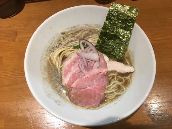 「煮干中華蕎麦750円、和え玉200円」@亀戸煮干中華蕎麦 つきひの写真