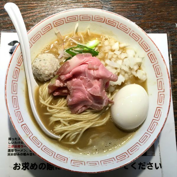 「味玉濃厚ラーメン＋替え玉」@らぁめん小池の写真