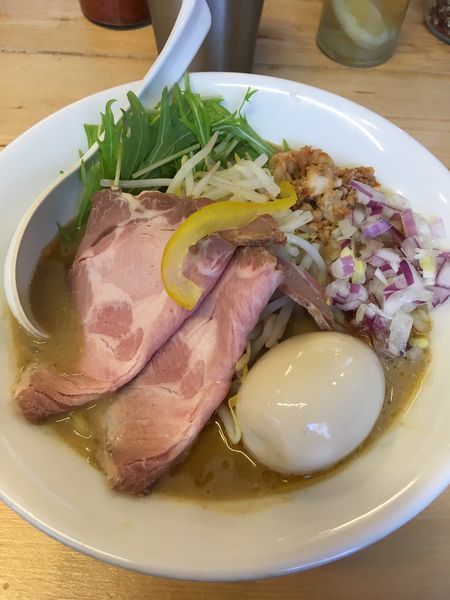 「味玉味噌ヌードル」@味噌ぶり noodle みやみやの写真