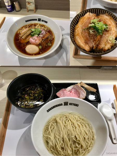 「味玉醤油ラーメン つけ麺 チャーシュー丼」@Sagamihara 欅の写真