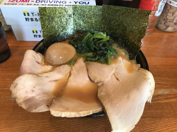 「チャーシュー麺＋味玉」@末廣家の写真