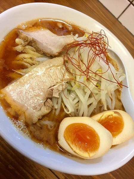 「【限定】味玉海老味噌ラーメン850＋味玉100＝￥950」@くじら食堂の写真