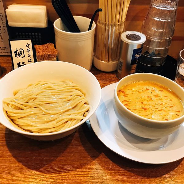 「担担つけ麺+ミニご飯割り」@中華そば 桐麺 総本店の写真