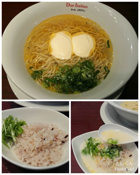 「らぁ麺フロマージュ」@黄金の塩らぁ麺 due Italian 市ヶ谷店の写真