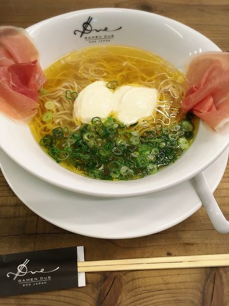 「らぁ麺生ハムフロマージュ～リゾット用ご飯付き～」@Ramen ドゥエ Edo Japanの写真