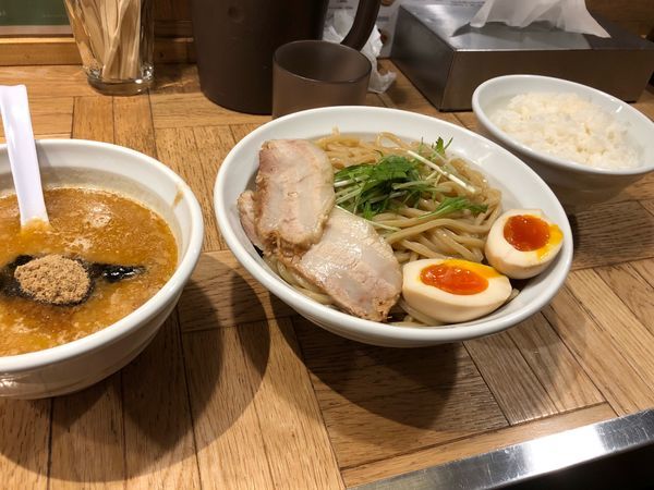 「濃厚つけ麺330g ご飯大盛り」@めん業一筋 善龍の写真