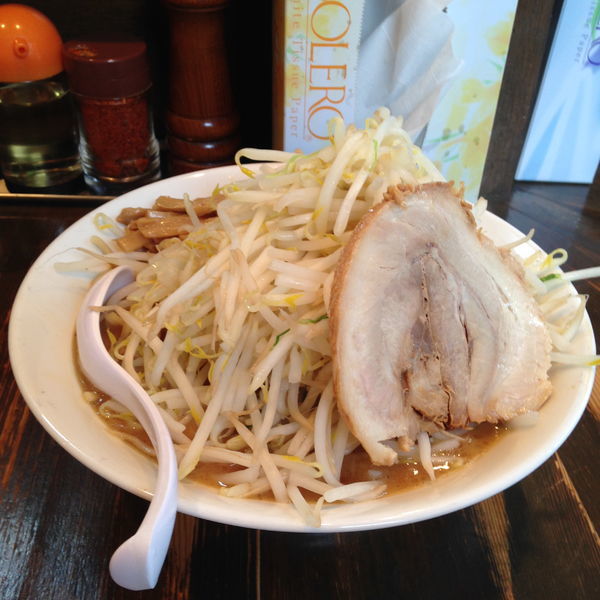 「ら～めん(野菜大盛) ¥730」@つけめん らーめん 荒海の写真