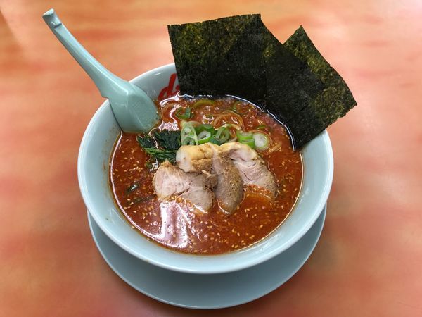 「辛味噌ラーメン」@ラーメン山岡家 笛吹店の写真