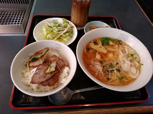 「日替ランチ(辛口玉子ラーメン)620円」@朝鮮飯店 高崎駅西口店の写真