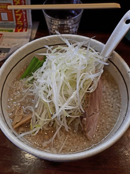 「こってりねぎしょうゆら～めん800円」@麺屋 旬の写真
