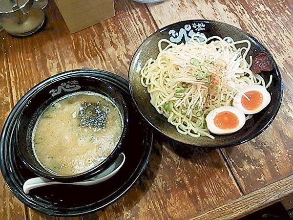 「ねぎつけめん（大）＋味玉」@とんこつらーめんてっぺんの写真