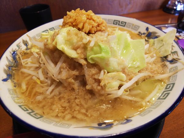 「初代背脂味噌800円ラーメン＋背脂150円」@江戸味噌ラーメン 二代目てらッちょ 石岡店の写真