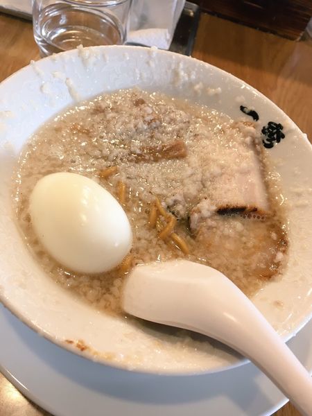 「特製ラーメン(麺半分ネギ抜き)」@韃靼ラーメン 一秀の写真