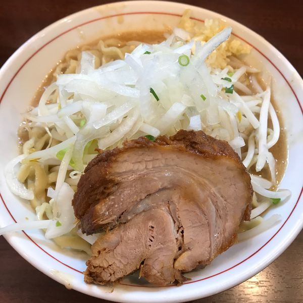 「ミニラーメン、ニンニク、シロ(たまねぎ)」@零一弐三の写真