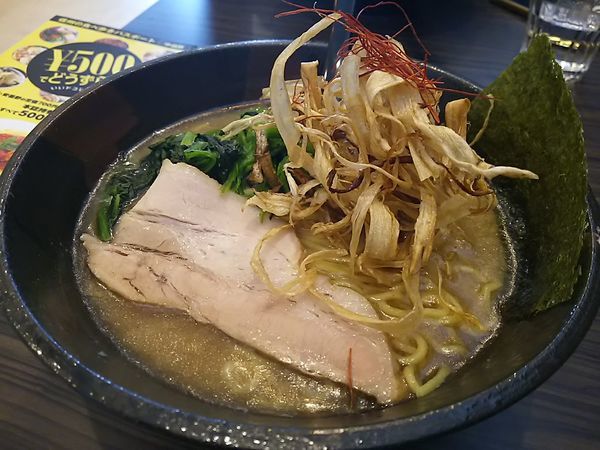 「ギョぼとん　（大盛り：サービス券）」@らーめん 大気見の写真