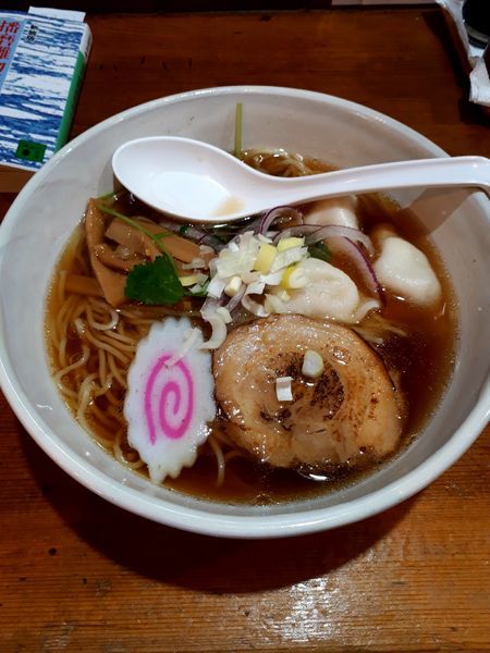 「川越醤油ら～めん(細麺)750円」@麺屋 芽ぶきの写真