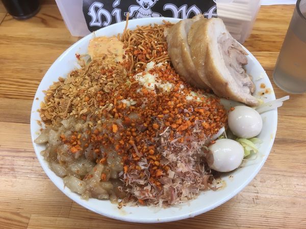 「まぜそば ＋ホットマン」@ハイマウントの写真