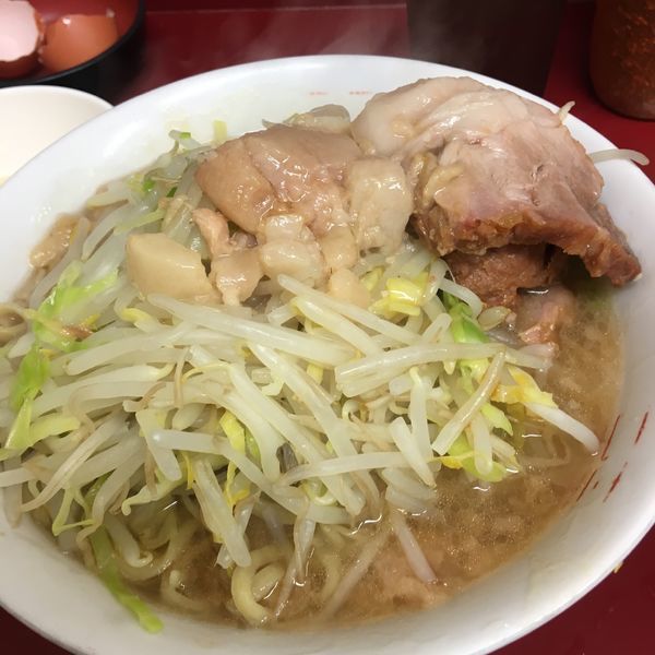 「小ラーメン＋生卵」@ラーメン二郎 相模大野店の写真