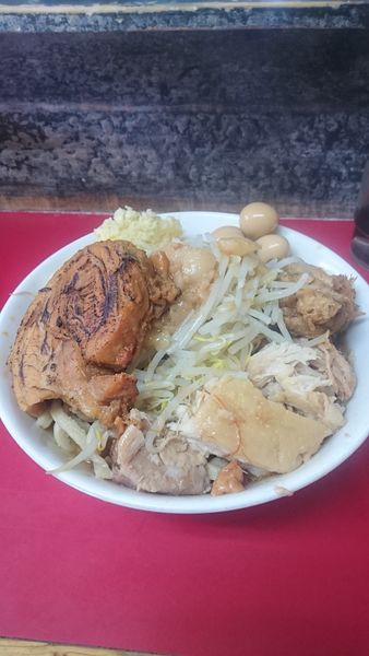「大ラーメン 豚増し 巻きチャーシュー」@蓮爾 登戸店の写真