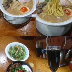 『豚そば+どてめしセット(￥1100)』