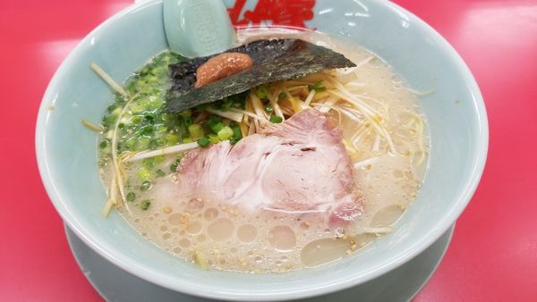「朝ラーメン　ネギ増し」@山岡家 松本店の写真