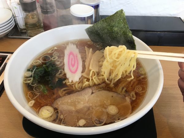 「一喜風中華そば(普通盛り)」@麺屋 一喜の写真