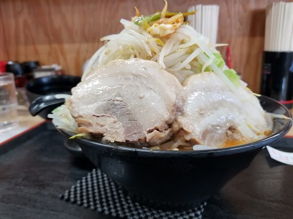 「辛味噌(野菜マシ)トッピングチャーシュー」@らーめん次郎冠者 竜王店の写真